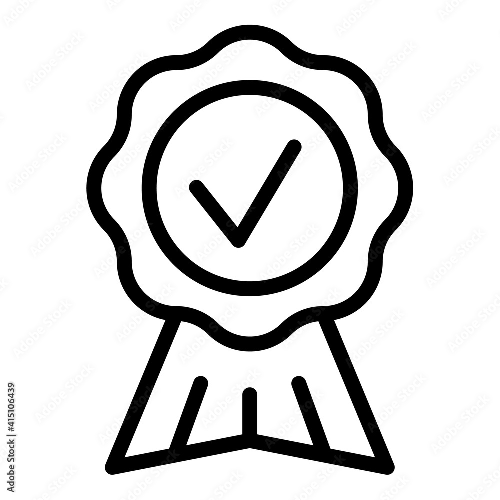 Aufkleber experience emblem icon. outline experience emblem vector icon for web design isolated on white backg