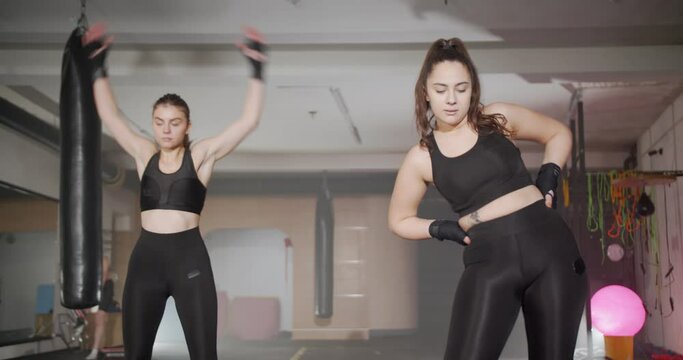 girls exercising in gym