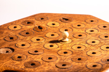 solitaire, isolé, os, bois,
