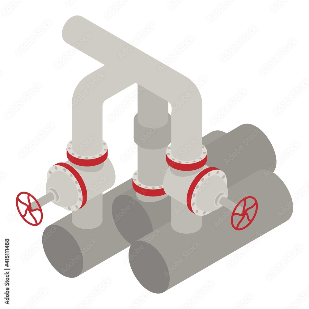 Poster petrol pipe icon. isometric of petrol pipe vector icon for web design isolated on white background