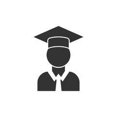 Graduation icon design template vector isolated illustration