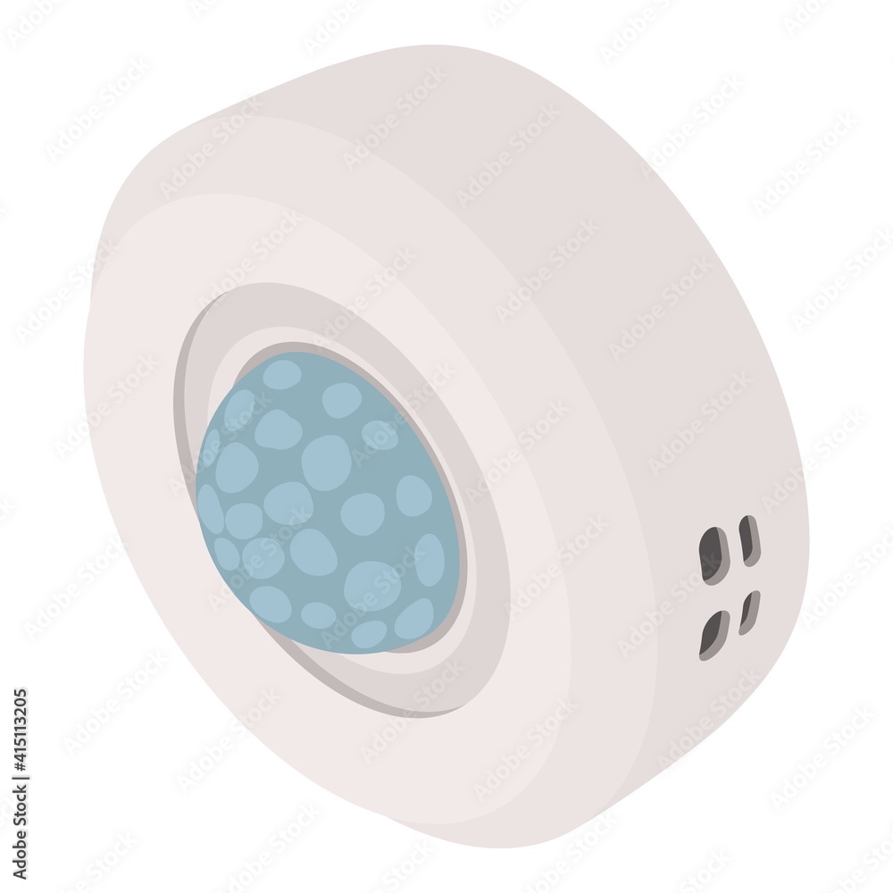 Poster security motion sensor icon. isometric of security motion sensor vector icon for web design isolated