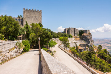 Erice, Sicily, Italy. Castello di Venere, medieval and norman castle