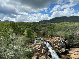 river in the mountains