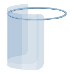 Pandemic face shield icon. Cartoon of pandemic face shield vector icon for web design isolated on white background