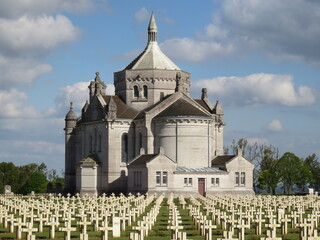 Notre Dame de Lorette French WW1 military cemetery and chapel