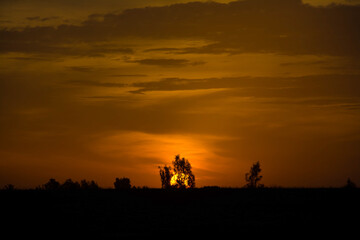 Fototapeta na wymiar Sonnenuntergang in Marokko