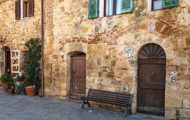 Fototapeta na wymiar Italy, San Gimignano street