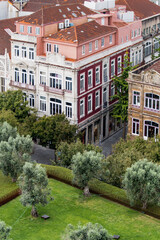 View of Porto streets from above