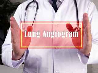  Lung Angiogram phrase on the piece of paper.