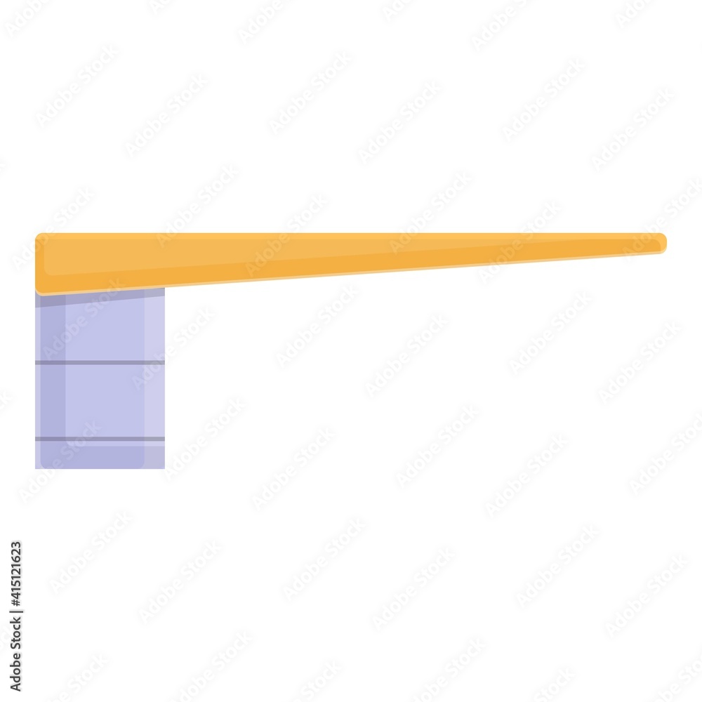 Poster springboard icon. cartoon of springboard vector icon for web design isolated on white background