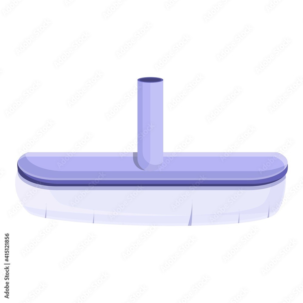 Poster brush pool icon. cartoon of brush pool vector icon for web design isolated on white background