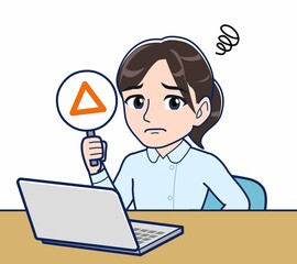 水色の服を着た看護師さん