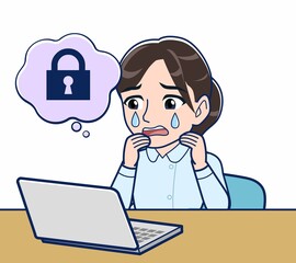 水色の服を着た看護師さん