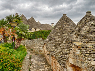 Typical Trulli houses in Alberobello.