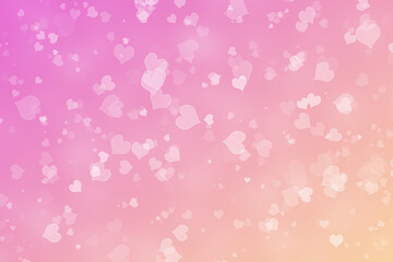 Abstract Bokeh background with heart themes.