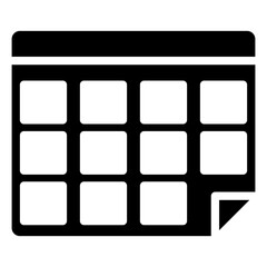Event planner icon, vector design of calendar
