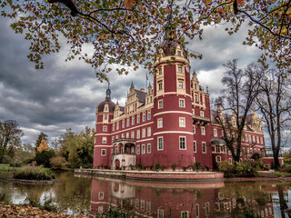 Bad Muskau Castle with the castle pond