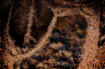 Clogged ventilation. dirt in pipes. old overgrown mine. deposits in the air ducts. fire hazard