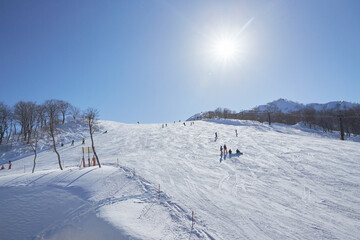 Fototapeta na wymiar Snow Place in sanosaka Japan