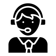 Headphones worn by avatar, operator icon