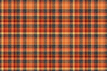 terracotta brick warm colors checkered  stripes on grungy ragged gray background fabric texture of traditional gingham seamless ornament for plaid tablecloths shirts tartan clothes dresses bedding