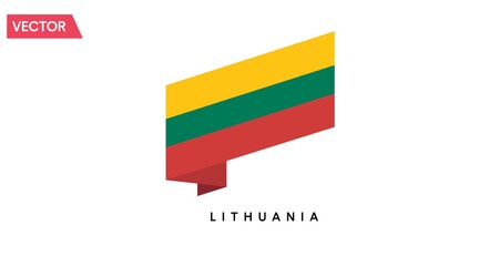 Lithuania Flag Icon. Vector isolated illustration of the flag of Lithuania