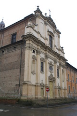 Fidenza, Italy: the parish church of St. Michael archangel