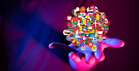 Globe International World Flags.