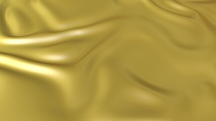 Golden 3D dynamic abstract liquid light and shadow artistic gradient wavy futuristic texture pattern background