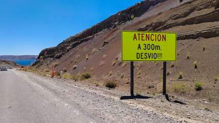 Sign in the mountains