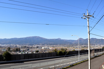 Fototapeta na wymiar 松田山付近からの明神ヶ岳方面展望