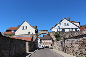 Fototapeta na wymiar Das Steintor in Bad Sooden-Allendorf
