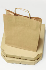 brown paper bag, delivery food