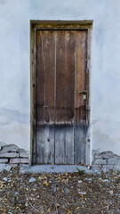 old wooden door