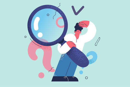 Investigation, query, Frequently asked questions concept