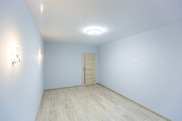 interior photo, apartment after new renovation without furniture in loft style