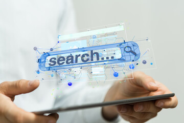 media develop interface web application in hand