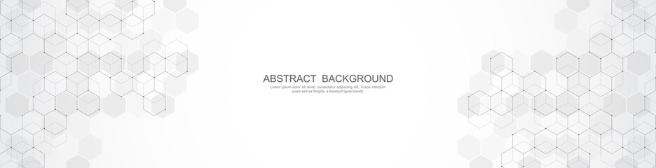 Abstract geometric texture with hexagon pattern