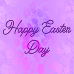 Floral design vector Graphic Happy Easter Day 