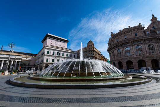 Piazza De Ferrari, Genoa, Liguria