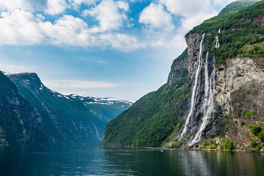 Waterfall in Geirangerfjord, Sunnmore