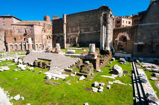 The Forum Of Augustus, Temple Of Mars Ultor, Rome