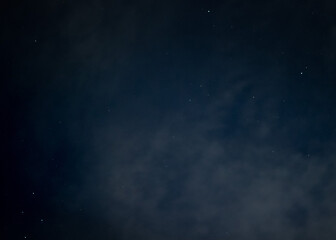 A misty dark night sky 