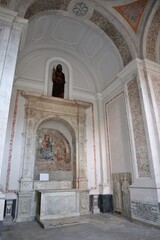 Napoli - Affresco cinquecentesco della Cappella dei Paleologi nella Basilica di San Giovanni Maggiore