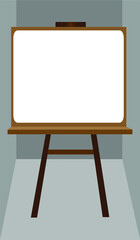 Flat design Drawing Board copy space for message, information, text , advertisement , announcement and other (Vertical)