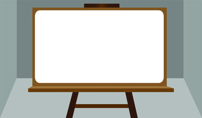 Flat design Drawing Board copy space for message, information, text , advertisement , announcement and other