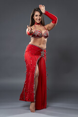 Arabic lady belly dancer