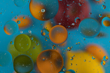 Oxygen bubbles in a liquid as background.