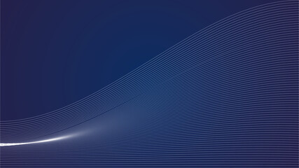 vector abstract background. flat image of abstract light lines on dark blue background